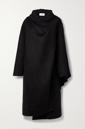 Orlando Oversized Draped Wool And Alpaca-blend Coat - Black