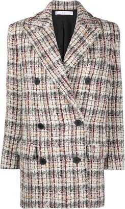 Marton tweed double-breasted peacoat