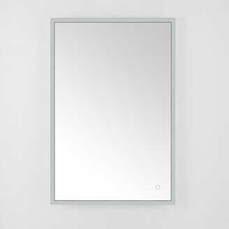 Home Houston 24 LED Vanity Mirror - Silver / White