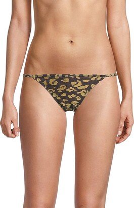 Lulu Leopard Print Bikini Bottoms