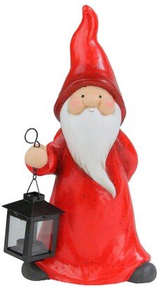 Northlight Whimsical Santa Claus Gnome with Lantern Christmas Figure