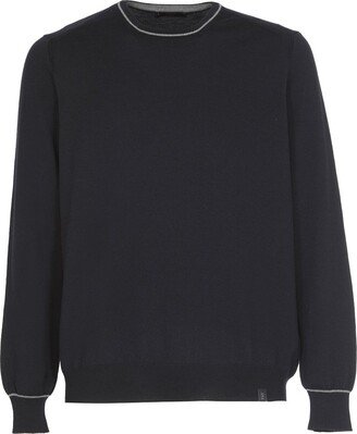 Crewneck Long-Sleeved Jumper-BO