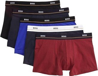 5-Pack Essential Trunks (Burgundy Red/Navy/Bright Blue/Dark Blue/Black) Men's Underwear