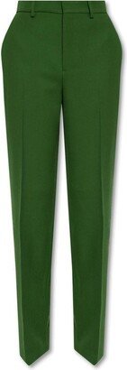 Pleat Straight-Leg Trousers