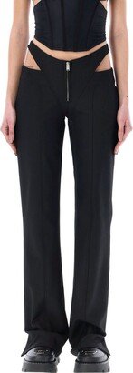 Cut-Out High-Waisted Trousers