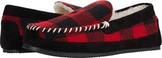 Cali II Moccasin Slipper (Black/Red 2) Men's Shoes