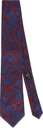 Paisley-Print Silk Tie-AE