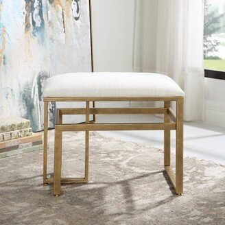 Exalted Living Modern Iron Bench