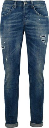 George Skinny Jeans With Splashes And Rips