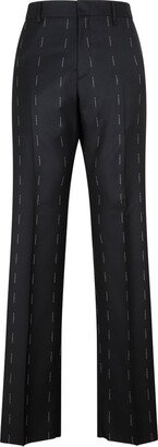 Logo Printed Tailored Pants