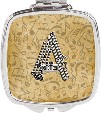 CJ2004-ASCM Letter a Musical Instrument Alphabet Compact Mirror