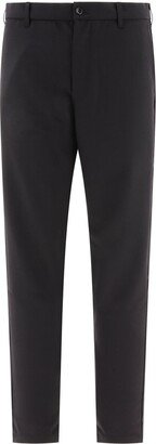 Belt-Looped Tapered-Leg Trousers