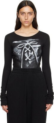 Black Ribbon Long Sleeve T-Shirt