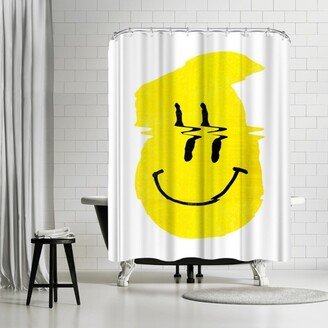 71 x 74 Shower Curtain, Smiley S by Ali Gulec