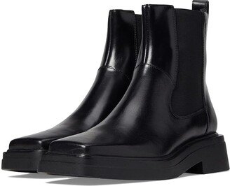 Eyra Leather Chelsea Bootie (Black) Women's Shoes