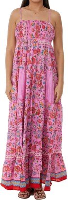 RANEES Strapless Cotton Blooming Cover-Up Dress