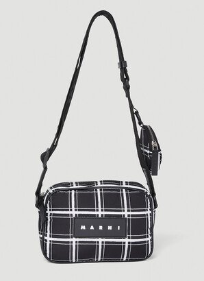 Check Camera Crossbody Bag - Man Crossbody Bags Black One Size