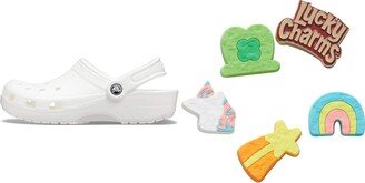 Unisex-Adult Womens Classic Clog w/Jibbitz Foodie 5-Packs