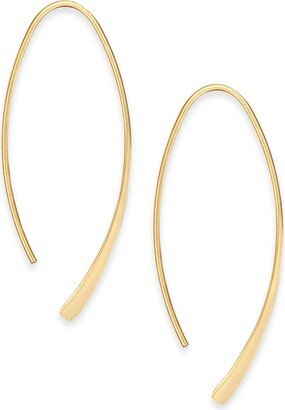 And Now This Medium Plated Polished Wire Threader Earrings