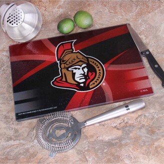 Memory Company Multi Ottawa Senators 8'' x 11.75'' Carbon Fiber Cutting Board