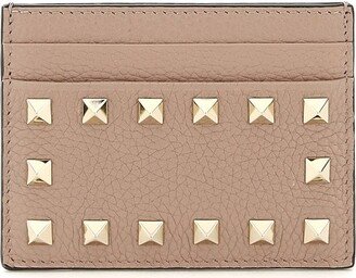 Garavani Rockstud Logo Printed Cardholder-AB