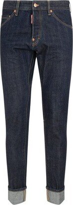 Logo Patch Straight Leg Jeans-BM