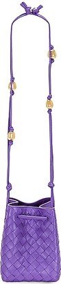 Small Cross Body Bucket Bag in Purple