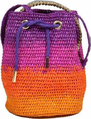 Rainbow Drawstring Bucket Bag