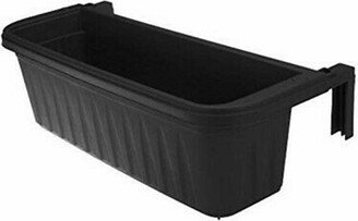 Apollo Exports International 24 Adjustable Railing Planter Black