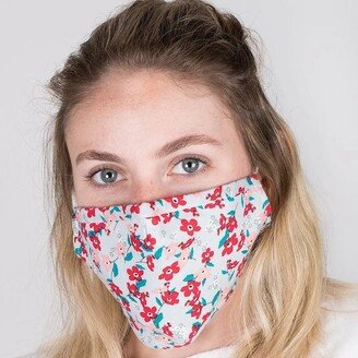 Saachi Style Adjustable Floral Face Mask with Two PM2.5 Filters-AA