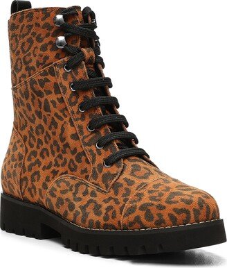 Ease Lace-Up Cheetah Bootie