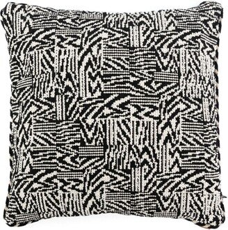 Patterned-Jacquard Square-Shape Cushion