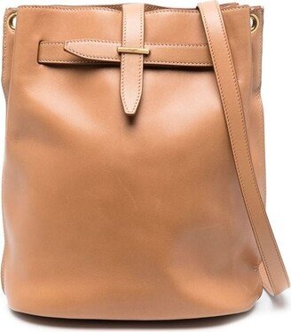 Seau leather bucket bag