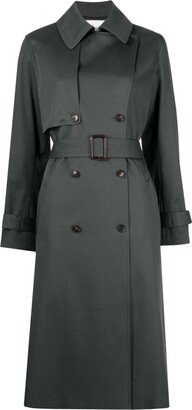 Belted Double-Breasted Trench Coat-AG