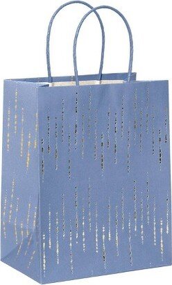 Cub Gift Bag Foil Speckled lines Gold/Blue - Spritz™