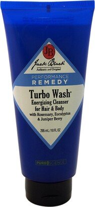 Turbo Wash Energizing Cleanser For Hair And Body For Men 10 oz Body Wash