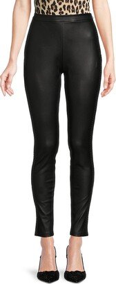 High Rise Faux leather Leggings-AB