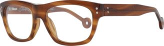 Hally & Son Brown Unisex Optical Frames-AA