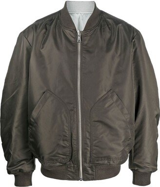 Zip-Fastening Bomber Jacket-AB