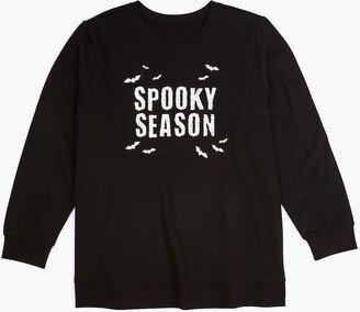 Glitter Spooky Season Graphic Sweatshirt