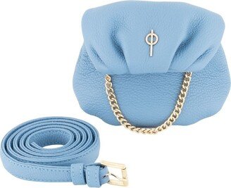 Otrera Tiny Leda Blue - Leather Belt Bag And Crossbody