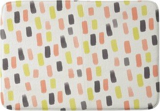 Halloween Brush Strokes Memory Foam Bath Mat