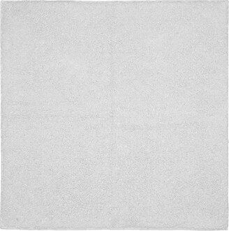 36x36 Queen Cotton Washable Bath Rug White - Garland