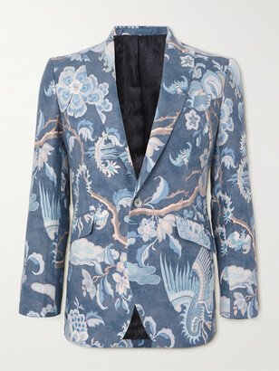 Chifu Newport Printed Linen Blazer