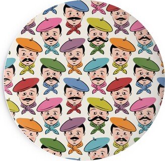 Salad Plates: Men With Mustaches And Bandanas - Multi Salad Plate, Multicolor