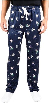 JoJo's Bizarre Adventure JoJo' Bizarre Adventure Anime All Over Print Men' Black Sleep Pajama Pant-XL