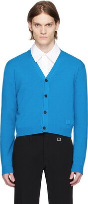 Blue Cropped Cardigan