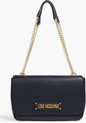 Faux leather shoulder bag