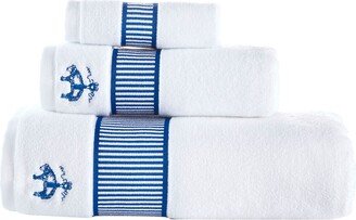 Fancy Border 3 Piece Turkish Cotton Towel Set