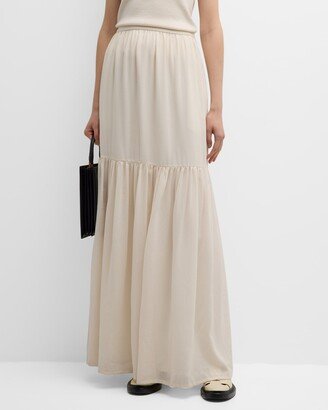 Cafila Tiered Maxi Skirt-AA